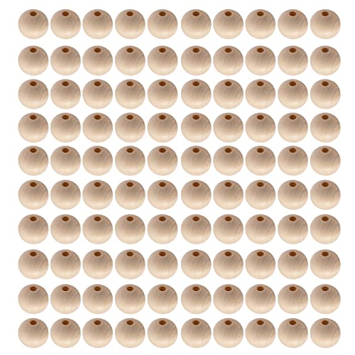 TSTEST ONDERE KAUFEL, 100 PCS Holzperlen 25 Mm Durchmesser DIY MACHEN KLASSICAL ELEGANTEN BURDYWOOD Dekorative Praktik von Tbest