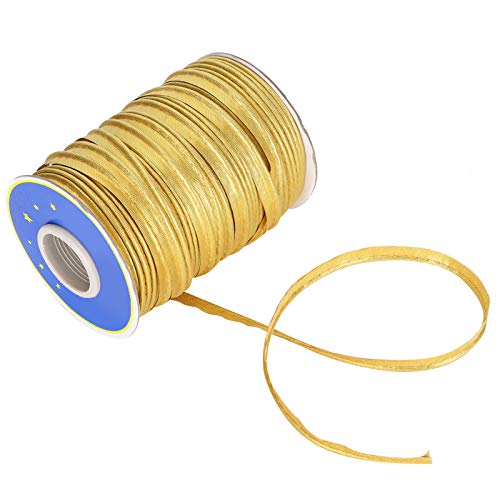 Tbest Gold Schrägband Yd Fts Kanten B Pi Schrägband Ts Cm Breite Zum Nähen Nähen Bindung Stitnoldcollection Lagen (GOLD) von Tbest