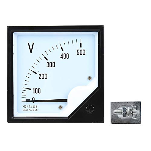 Voltmeter Einbau,Voltmeter 380V,Einbau Voltmeter Analog,Voltmeter Analog 230Echsels Trom,Voltmeter Analog-Quadratisch-Platten-Spannungs Messer Analog Voltmeter Ac 0500V Für Elektronische Steuergeräte von Tbest