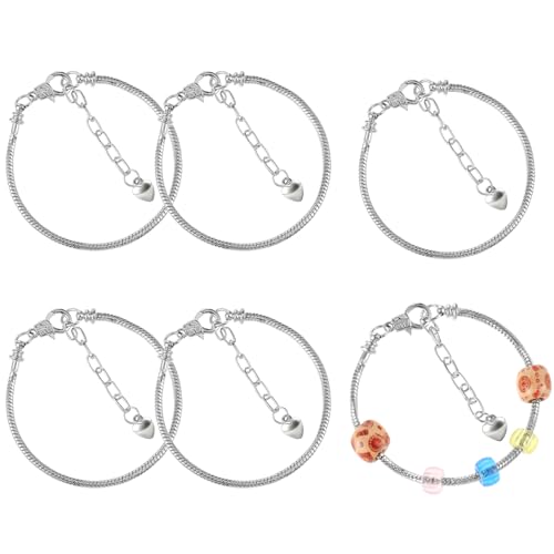 Teaaha 6 Stück Einstellbar Armband, Damen Armband DIY Anhänger Charms Armband Kette Verlängerung Kette, Extender für Schmuck für Halsketten Armbänder, Schmuck Zubehör für Frauen von Teaaha