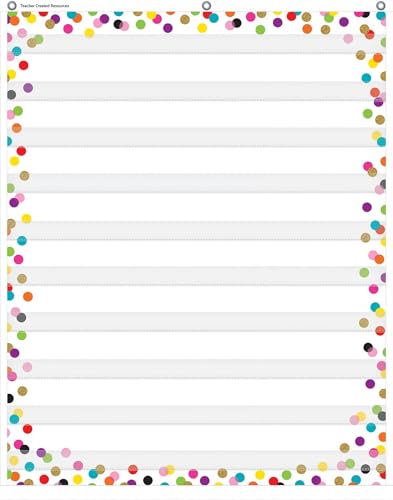 Confetti 10 Pocket Chart, 34" x 44" von Teacher Created Resources