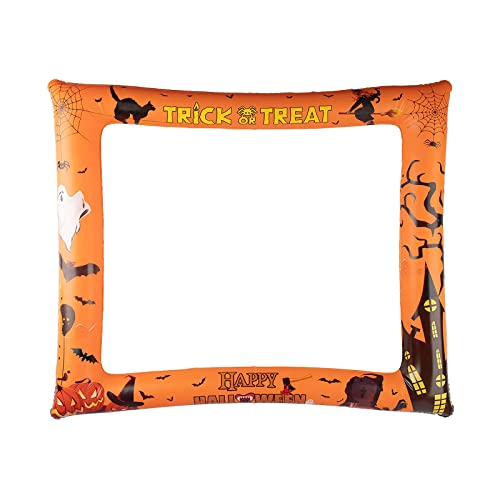 Teahutty Halloween Aufblasbarer Selfie Rahmen Bild Foto Booth Rahmen Requisiten Trick or Treat Fotorahmen Dekorationen Party Spaß Photo Booth Requisiten für Halloween Party Dekorationen von Teahutty