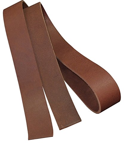 Team Beust 120-150 cm x 6 cm Latigo Lederriemen 3,6-4,2 mm Riemen Gürtelriemen cognac braun - 120 cm von Team Beust