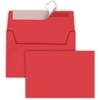 tecno Briefumschläge colors DIN C6 ohne Fenster intensivrot haftklebend 25 St. von Tecno