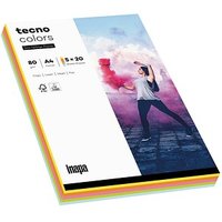 tecno Kopierpapier colors Mixpack farbsortiert DIN A4 80 g/qm 100 Blatt von Tecno