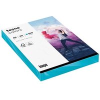 tecno Kopierpapier colors blau DIN A4 80 g/qm 100 Blatt von Tecno