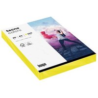 tecno Kopierpapier colors gelb DIN A4 80 g/qm 100 Blatt von Tecno