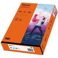 tecno Kopierpapier colors intensivorange DIN A4 160 g/qm 250 Blatt von Tecno