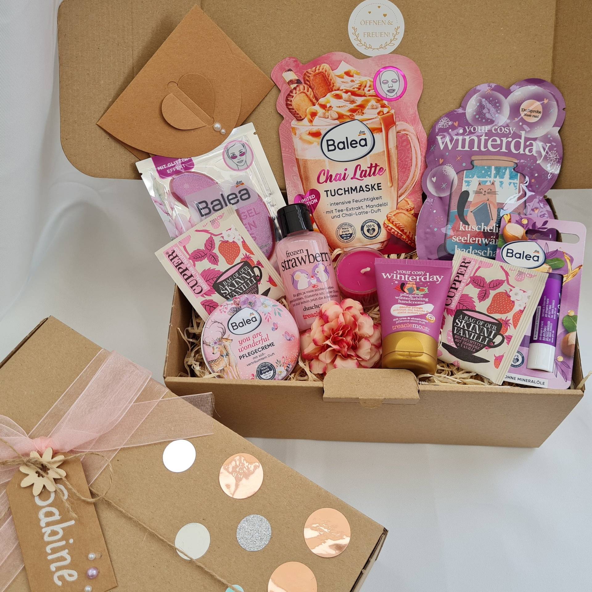 Wellness Geschenkbox Für Frauen/Geburtstagskiste Geschenk Zu Weihnachten Freundin Entspannungsbox 37 von Tedemma