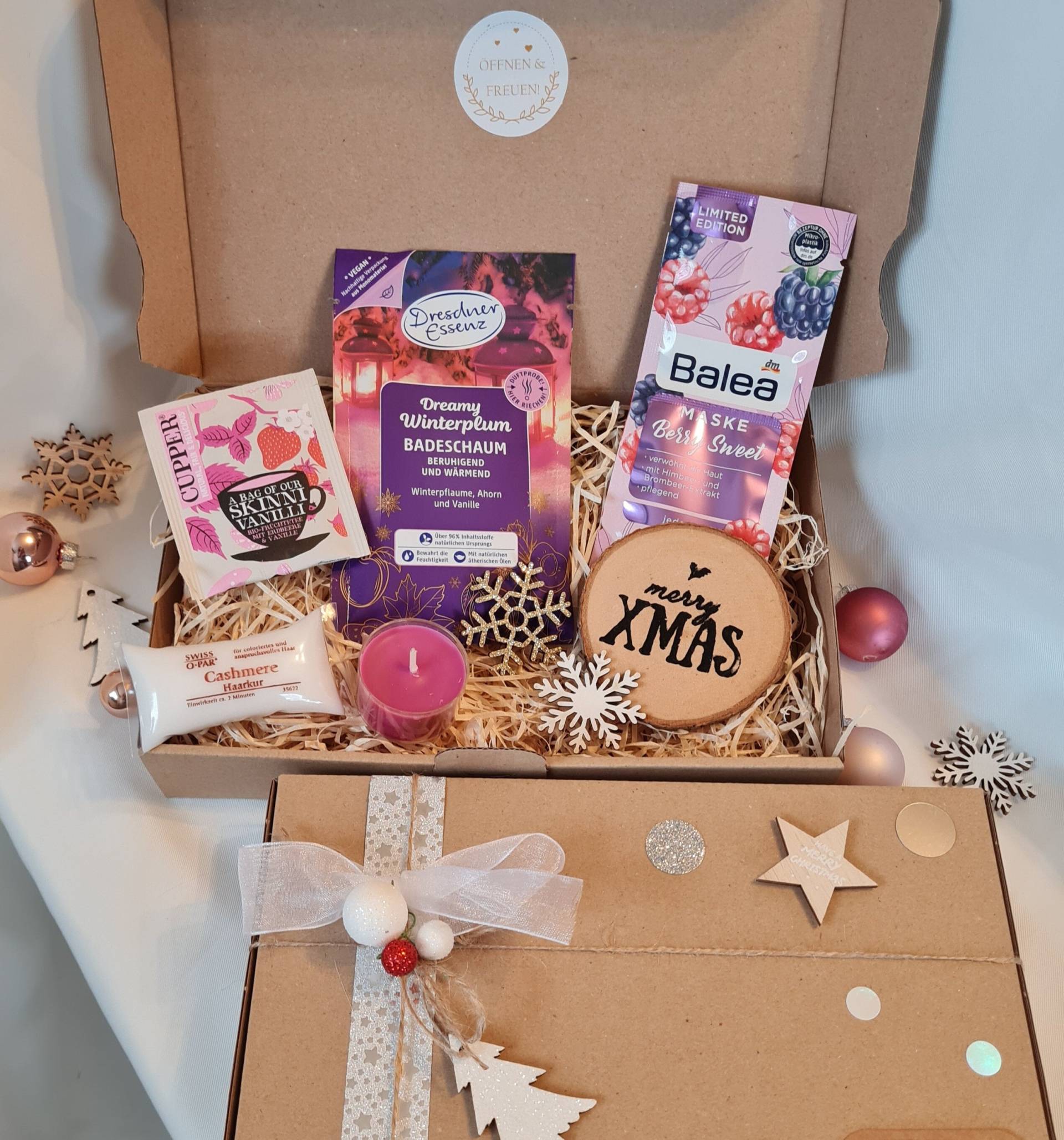 Wichtelgeschenk, Kleines Weihnachtsgeschenk Für Frauen, Personalisierte Wellness Geschenkbox, Geschenk Freundin Mama Kollegin /45 von Tedemma