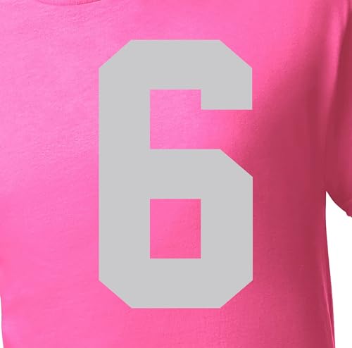 15,2 cm erdfarbene Trikot-Nummern, für Sport-T-Shirt, Fußball, Baseball, Basketball, zum Aufbügeln, Wärmeübertragung, Team-T-Shirt (Stil A) (Silber 6 oder 9) von TeeWin