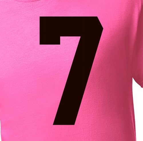 15,2 cm erdgetönte Trikot-Nummern, für Sport-T-Shirt, Fußball, Baseball, Basketball, zum Aufbügeln, Wärmeübertragung, Team-T-Shirt (Stil A) (Braun 7) von TeeWin