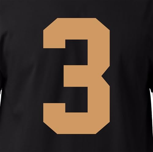 20,3 cm erdgetönte Trikot-Nummern für Sport-T-Shirt, Fußball, Baseball, Basketball, zum Aufbügeln, Wärmeübertragung, Team, T-Shirt (Stil A) (TAN 3) von TeeWin