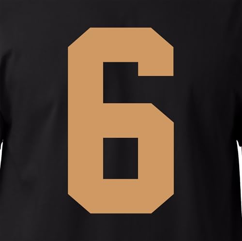 20,3 cm erdgetönte Trikot-Nummern für Sport-T-Shirt, Fußball, Baseball, Basketball, zum Aufbügeln, Wärmeübertragung, Team-T-Shirt (Stil A) (TAN 6 oder 9) von TeeWin