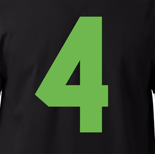 20,3 cm grüne Trikot-Nummern zum Aufbügeln für Sport-T-Shirts, perfekt für Fußball, Baseball, Basketball und Teamuniformen, Wärmeübertragung (Stil A) (Grün-Apfel 4) von TeeWin