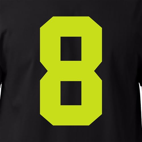 20,3 cm grüne Trikot-Nummern zum Aufbügeln für Sport-T-Shirts, perfekt für Fußball, Baseball, Basketball und Teamuniformen, Wärmeübertragung (Stil A) (Limette 8) von TeeWin