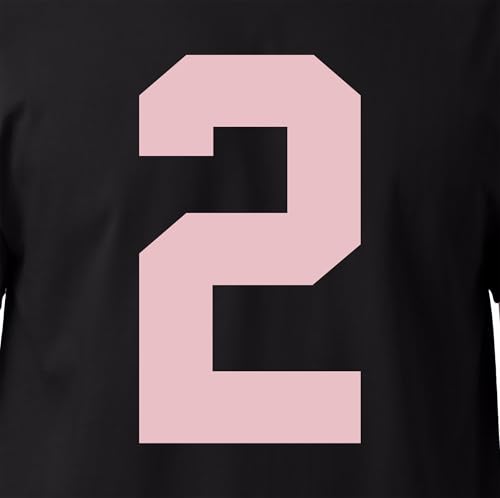 20,3 cm magentafarbene Trikot-Nummern zum Aufbügeln für Sport-T-Shirts, perfekt für Fußball, Baseball, Basketball und Teamuniformen, Wärmeübertragung (Stil A) (Hellrosa 2) von TeeWin