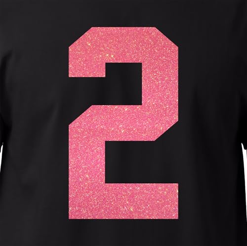 Glitzer-Jersey-Zahlen für Sport-T-Shirts, Trikots, Fußball, Baseball, Basketball, zum Aufbügeln, für Team-T-Shirts, 20,3 cm, mehrfarbig und spezielle Farbtöne (Stil A) (Regenbogen_Koralle_2) von TeeWin