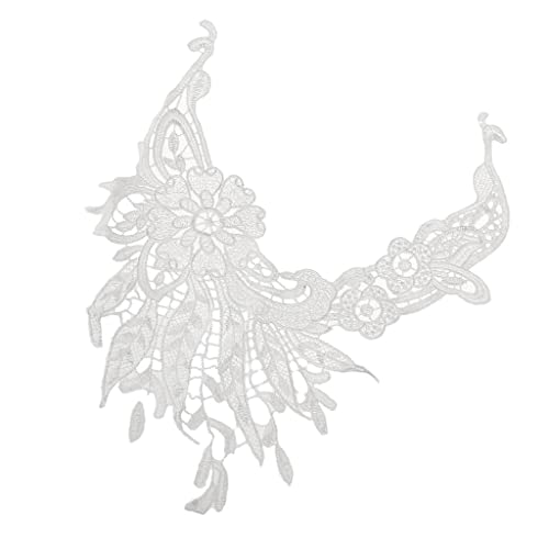 Elegante bestickte Spitzenborte, vielseitige Halsbanddekoration, 23,1 cm, weiß, Vintage-Stil Elegante bestickte Spitzenborte, vielseitige Halsbanddekoration, 23,1 cm, weiß, Vintage-Stil von Teesea