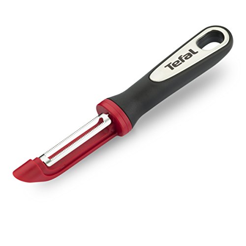 Tefal Ingenio T Epluche Tomate Acier Inoxydable Noir/Rouge 28,8 x 9,2 x 2,6 cm K2074014 Tomatenschäler, Kunststoff, schwarz/rot, 28.8 x 9.2 x 2.6 cm von Tefal