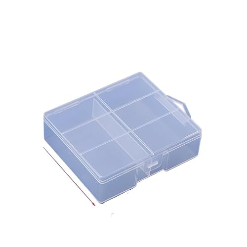 Tefexer Batteriesp Eicher Kunststoff transparenter Behälter für maximal 24 x AA AAA Batterien Organizer Box Fall von Tefexer