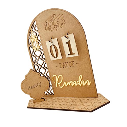 2023 Ramadans Adventskalender | Eid Mu-barak Countdown Kalender | Holz Ramadans Kalender | Home Dekoration Handwerk Ornament von Teksome