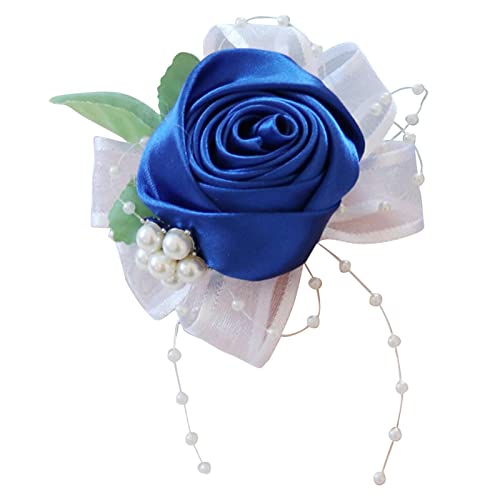 Teksome Armband Blumen | Handgemachte künstliche Blume Handgelenk Corsage - Mädchen Corsage Wristlet Band, Brautjungfer Hochzeit Handgelenk Corsage Prom Hand Blume Decor Hochzeit Zubehör von Teksome