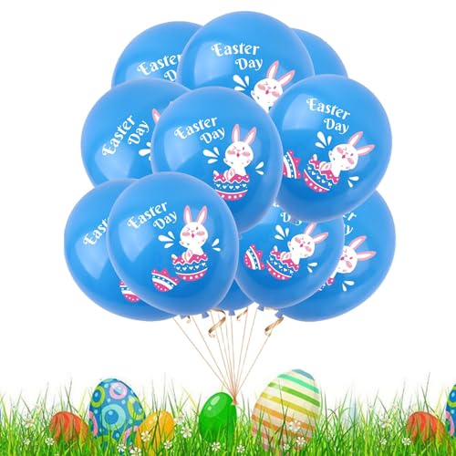 Teksome Frohe Osterballons, Osterparty Latexballons ationen,100x Eier Bunny Chick Ballon | Party mit Ostermotiven, fröhliche, ationen im Innenbereich im Freien von Teksome