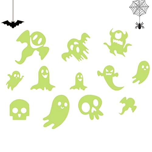 Teksome Halloween Decals, Halloween Wall Stickers, Removable Window Sticker Spooky Decal for Halloween Supplies Home Wall Decor von Teksome