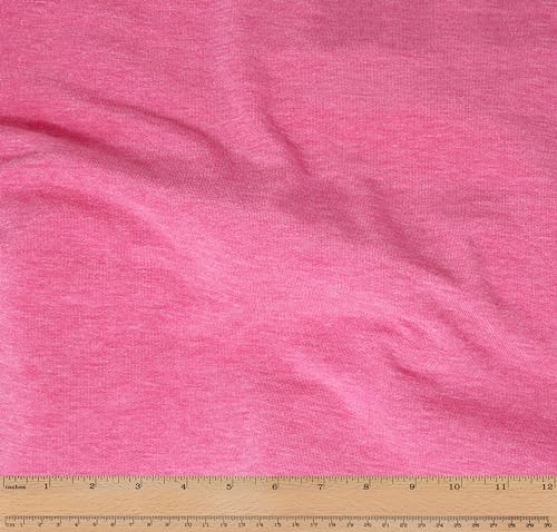 Télio 40594-13-15Y Mimi-Fleece Stoff, Polyester, Viskose, Spandex, Sehr Pink von Télio