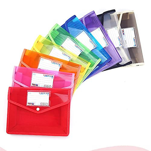 A5 Dokumententasche Sammelmappen Projektmappen, Dokumententaschen A5 farbig 9 Stück, 9 farbige Dokumentenmappe Brieftaschen, Projektmappen mit Druckknopf, Mit Druckknopf Kunststoff Umschlag Mappe A5 Dokumententasche Sammelmappen Projektmappen, Dokumententaschen A5 farbig 9 Stück, 9 farbige Dokumentenmappe Brieftaschen, Projektmappen mit Druckknopf, Mit Druckknopf Kunststoff Umschlag Mappe von Telismei