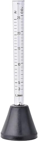 Telituny Gas Durchflussmesser, 25 L Argon Gas Messen Gastester Flowmeter Gasdurchflussmesser, CO2 Tester Maßstabsmessgerät CO2 Messers mit Doppelmessskala, für TIG, MIG, Plasma Fackeln Schweißen Telituny Gas Durchflussmesser, 25 L Argon Gas Messen Gastester Flowmeter Gasdurchflussmesser, CO2 Tester Maßstabsmessgerät CO2 Messers mit Doppelmessskala, für TIG, MIG, Plasma Fackeln Schweißen von Telituny