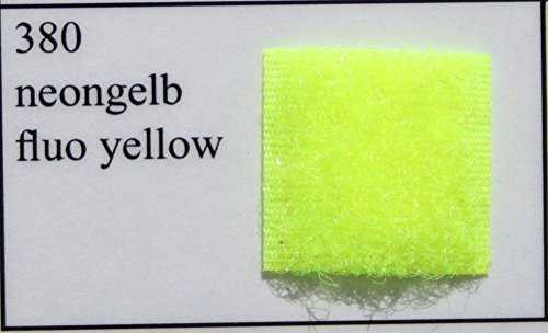 Telliswelt Qualitäts Flauschband zum annähen 20 mm breit in 24 Farben lieferbar Preis per m Art: 3200, Farbe:neon gelb -380 von Telliswelt