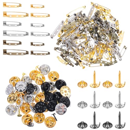 Telooco 40 Sets Blanker Anstecknadel Anstecker Pin Schmetterlings Kupplungs Sicherungsstifte 4 Größen Blanko Broschennadel Kupplung Abzeichen Stecknadeln Abzeichen Pins mit Schmetterlingsverschluss Telooco 40 Sets Blanker Anstecknadel Anstecker Pin Schmetterlings Kupplungs Sicherungsstifte 4 Größen Blanko Broschennadel Kupplung Abzeichen Stecknadeln Abzeichen Pins mit Schmetterlingsverschluss von Telooco