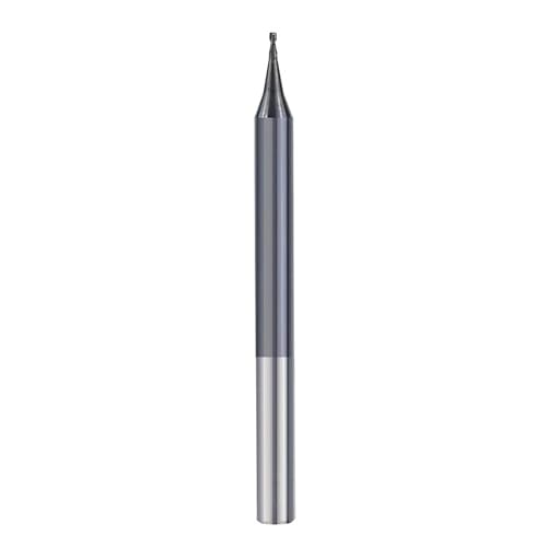 Temhyu 4-mm-Schaftfräser, 2-schneidiger Mikro-Flachschaftfräser, 0,2–0,9 mm, Wolframkarbid-CNC-Fräser, TiCN-beschichtetes Fräswerkzeug(ALTiAN Coated,0.5xD4x1.0x50L) von Temhyu