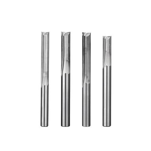 Temhyu 5pc 3,175mm Zwei Flöte Gerade Router Bits for Holz CNC Gravur Fräser Hartmetall-schaftfräser Werkzeuge Fräser(1.5d7l38L) von Temhyu