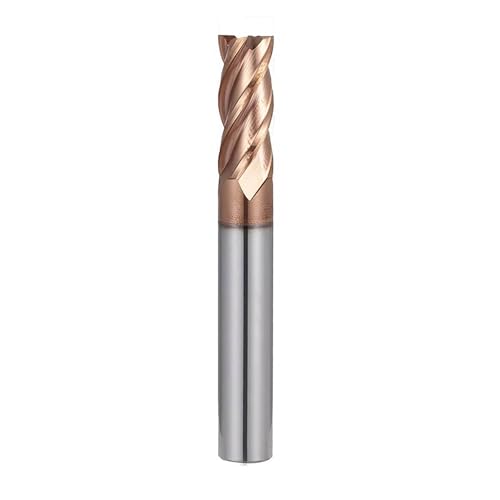 Temhyu HRC50 55 65 8mm 10mm Schaft CNC Hartmetall Schaftfräser 2 3 4 Flöten Wolfram Maschine Fräser werkzeuge Metall Schlüssel Sitz Gesicht Router Bit(D20XD20X100,HRC55 4Fluts) von Temhyu