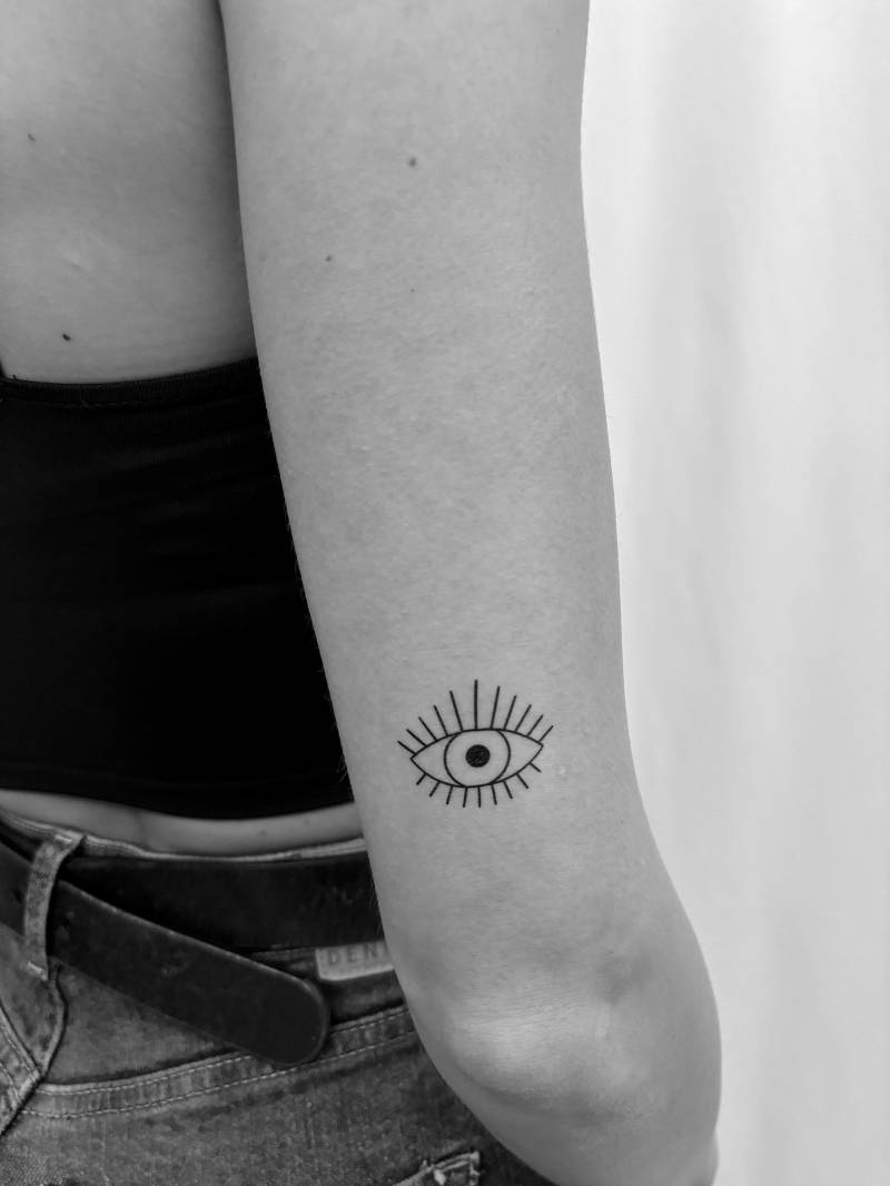 Böses Auge Temporäres Tattoo | 3Er Set/Schwarz Fake Geschenk Idee von TemporaryTattooInc