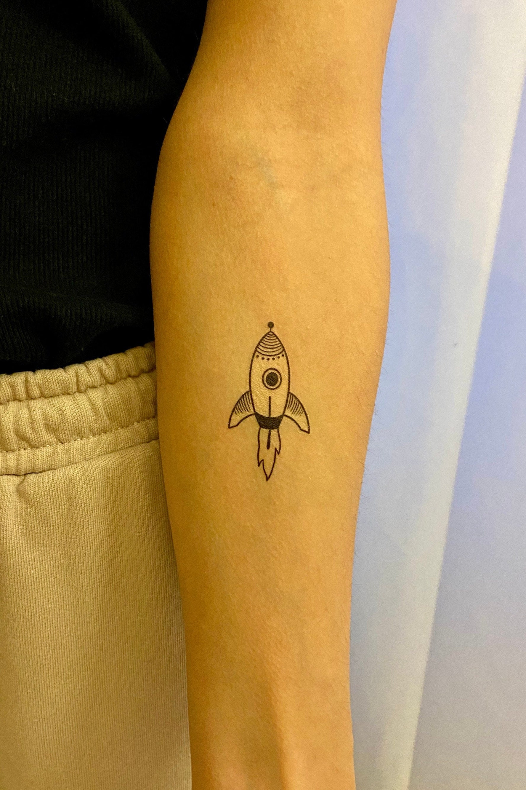 Rakete Temporäres Tattoo | 2Er Set von TemporaryTattooInc