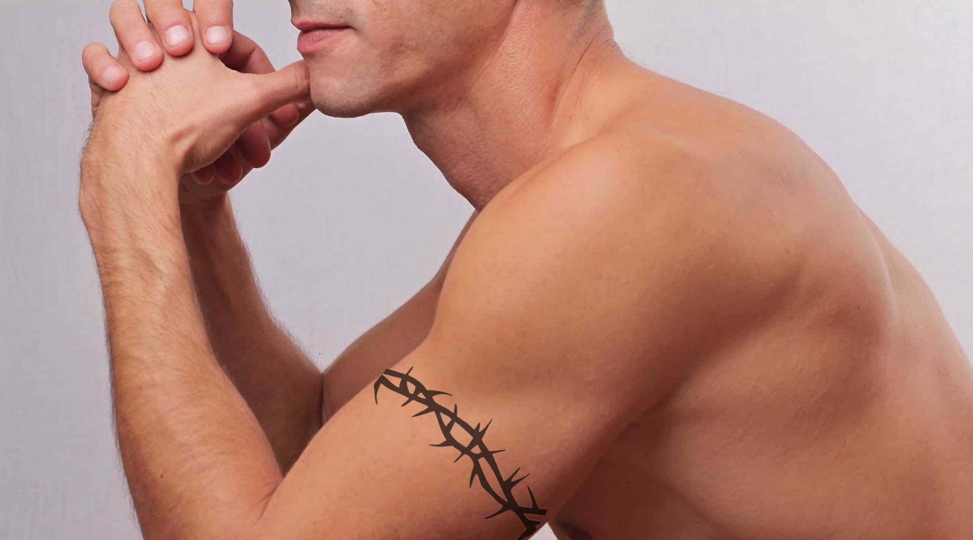 Dornenkrone Armband Fake Tattoo Temporäre Tattoos Design von TemporaryTattoosShop