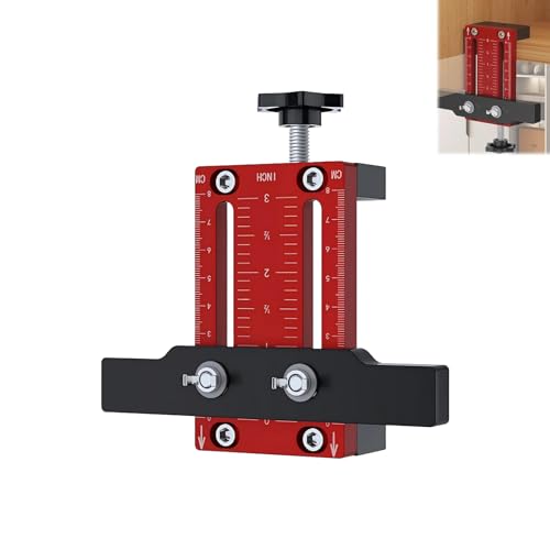 Door Installation Positioner, Adjustable Cabinet Door Installation Positioner Versatile Hardware Jig, Door Installation Tools for Effortless Alignment (1Pcs) von Tencipeda