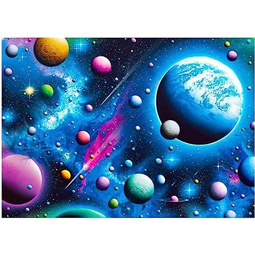 Universum DIY Diamond Painting, 5D Diamant Paint Kits Kristallartiges Kreuzstichset Full Diamant Malen nach Zahlen für Erwachsene Kinder für Schlafzimmer Büro Wand Dekoration Round Drill,30x40cm von TengYuer