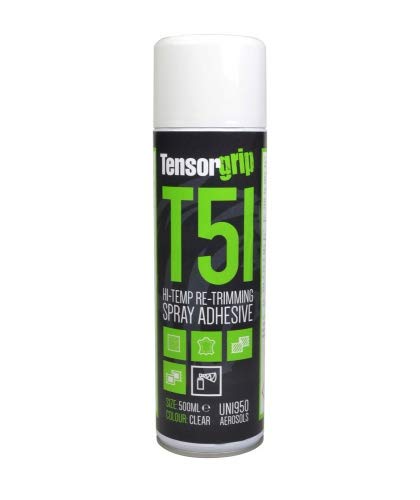 TensorGrip T51 in 500ml Spraydose | Hochtemperatur Sprühkleber | Klebstoff Kleber Sprühdose von Tensorgrip