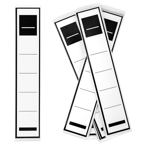 100 Stück 19×3.6 cm Ordnerrücken Selbstklebend, Ordner Etiketten Selbstklebend, Ordner Rückenschilder Selbstklebend, Ordner Beschriftung Selbstklebend für Büro Bibliothek Familie von Teokantz