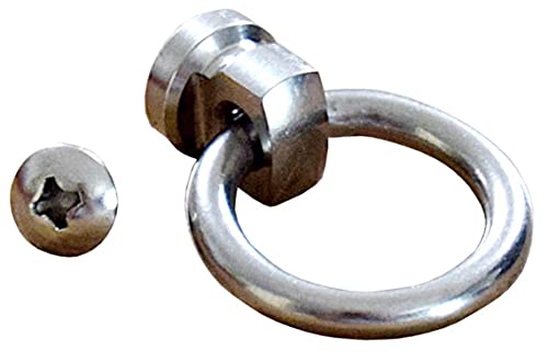 10 Premium O-Ringe aus EDELSTAHL mit Schraubgewinde inkl. Schraube, Halsbandring, ohne sichtbare Spaltmaße, verschweißt, geschliffen, poliert. Durchmesser: 20 mm von Terginum