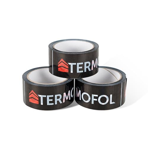 Termofol Professionelles Schaumisolierband 5cm x 60m Klebeband zum Verbinden von Isolierungen für Fußbodenheizungen von Termofol