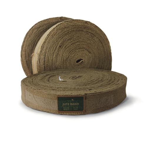 Juteband, Baumgurt aus Jute, naturfarbener Jutegurt als 50m-Rolle, 45mm breit (3) von TerraGala