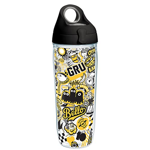 Tervis Doppelwandige Minions – isolierte Trinkbecher mit gelben Aufklebern, hält Getränke kalt und heiß, 680 ml Wasserflasche, klassisch von Tervis