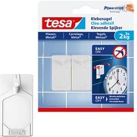 tesa Powerstripes Klebenägel für max. 2,0 kg 2,4 x 4,5 cm, 2 St. von Tesa