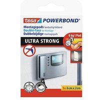 tesa Powerbond ULTRA STRONG doppelseitige Klebepads für max. 6,0 kg 2,0 x 6,0 cm, 9 St. von Tesa